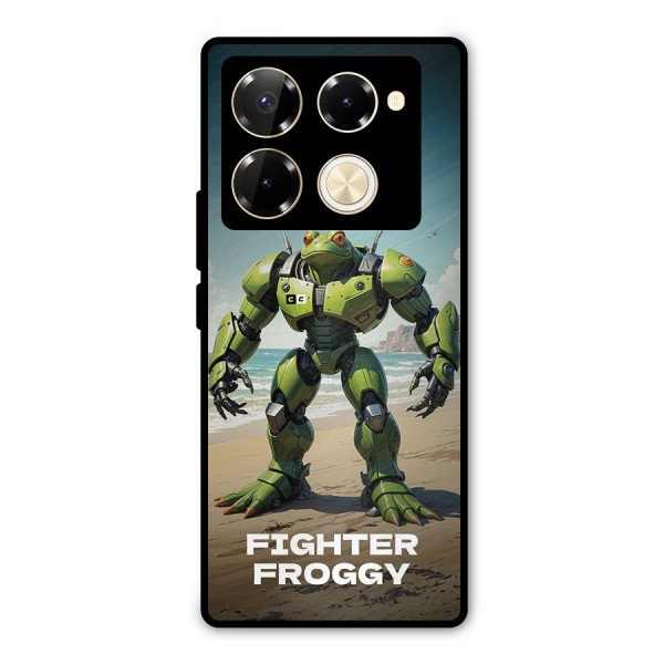 Fighter Froggy Metal Back Case for Infinix Note 40 Pro