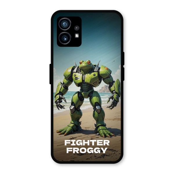 Fighter Froggy Metal Back Case for Nothing Phone 1