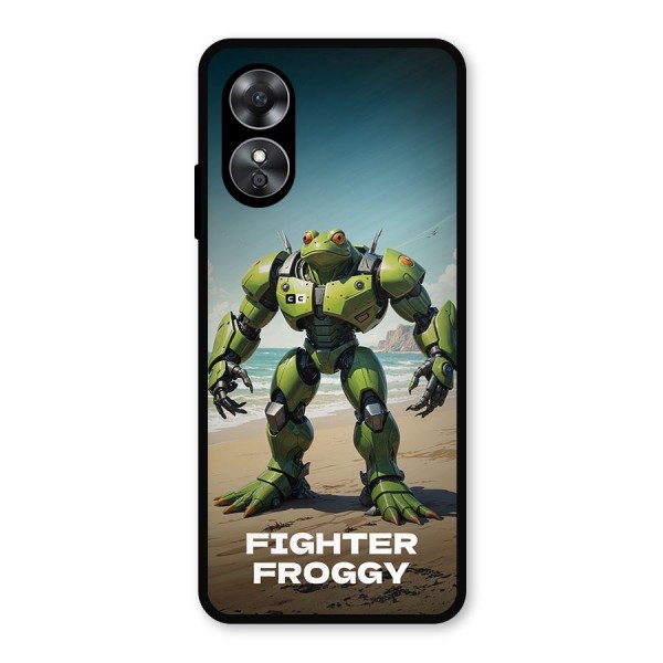 Fighter Froggy Metal Back Case for Oppo A17