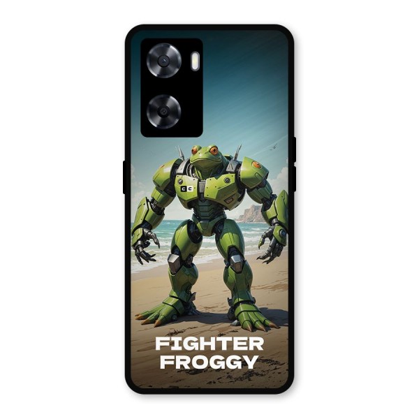 Fighter Froggy Metal Back Case for Oppo A57 2022