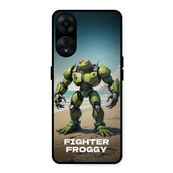 Fighter Froggy Metal Back Case for Oppo A78 5G