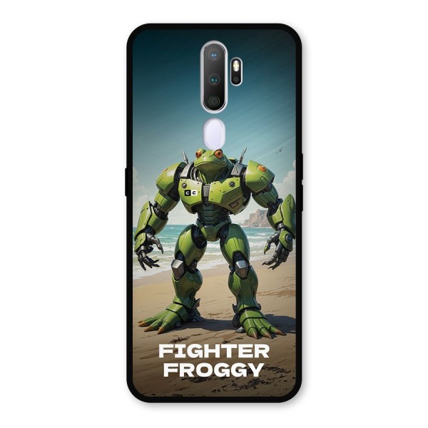 Fighter Froggy Metal Back Case for Oppo A9 (2020)