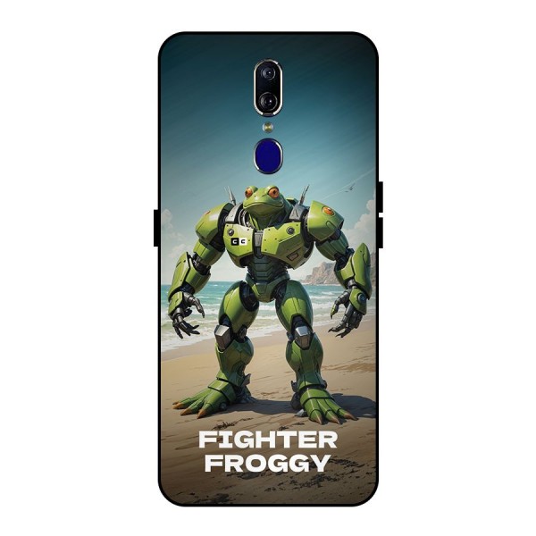 Fighter Froggy Metal Back Case for Oppo F11