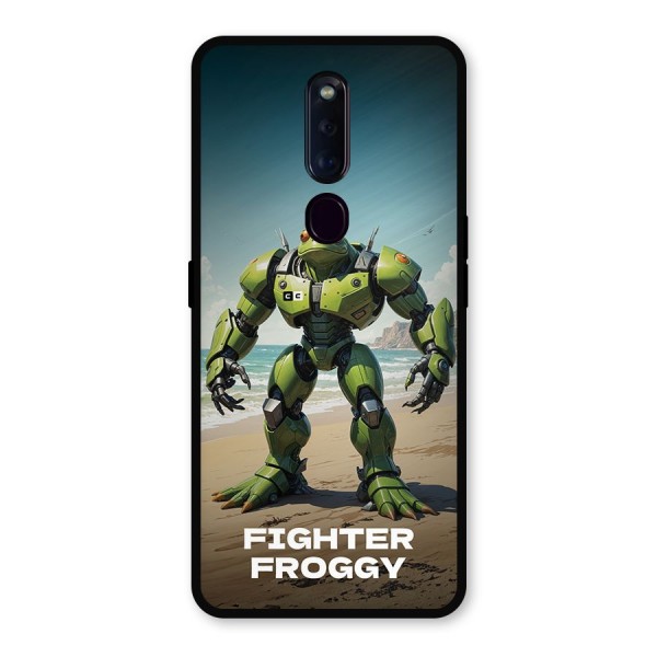 Fighter Froggy Metal Back Case for Oppo F11 Pro