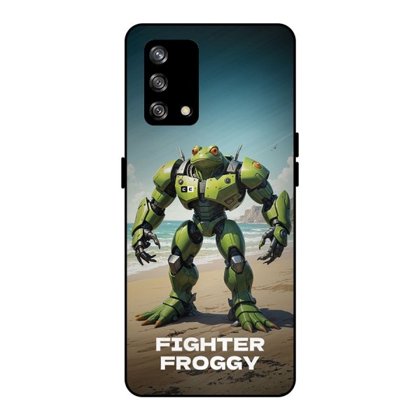 Fighter Froggy Metal Back Case for Oppo F19