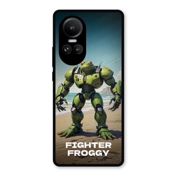 Fighter Froggy Metal Back Case for Oppo Reno10 Pro