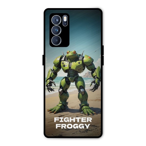 Fighter Froggy Metal Back Case for Oppo Reno6 Pro 5G