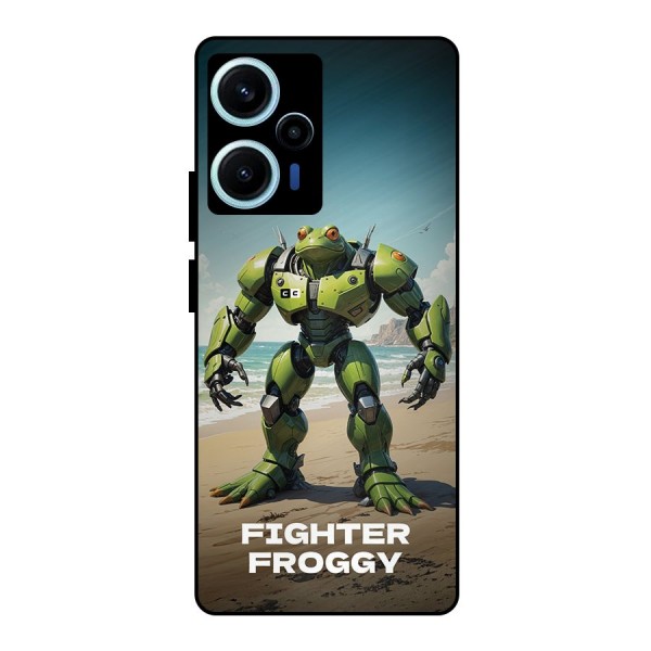 Fighter Froggy Metal Back Case for Poco F5