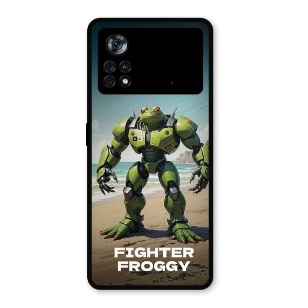 Fighter Froggy Metal Back Case for Poco X4 Pro 5G