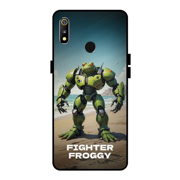 Fighter Froggy Metal Back Case for Realme 3i