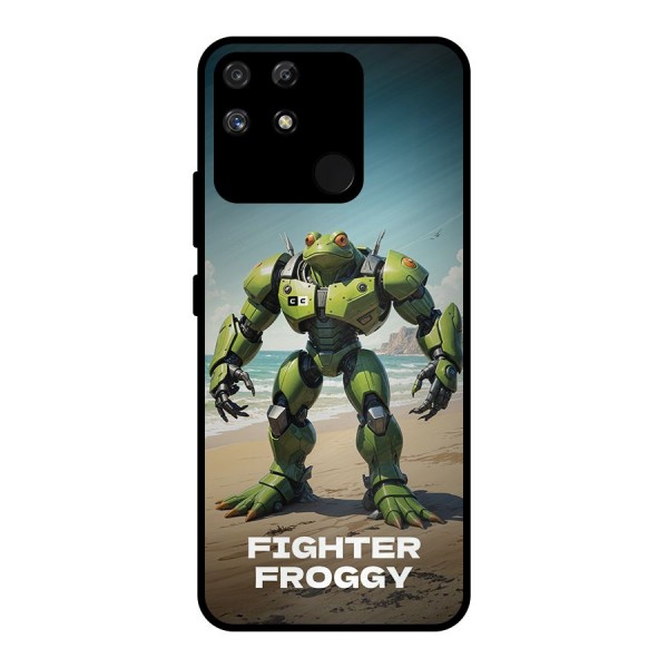 Fighter Froggy Metal Back Case for Realme Narzo 50A