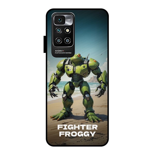 Fighter Froggy Metal Back Case for Redmi 10 Prime