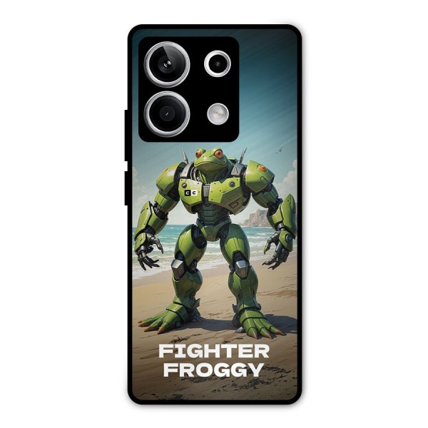 Fighter Froggy Metal Back Case for Redmi Note 13 5G