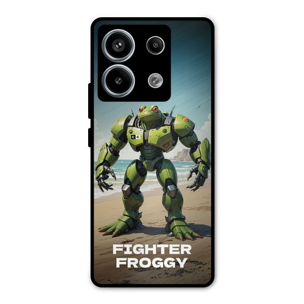 Fighter Froggy Metal Back Case for Redmi Note 13 Pro 5G