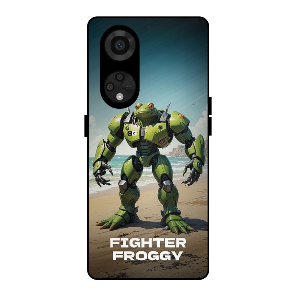 Fighter Froggy Metal Back Case for Reno8 T 5G