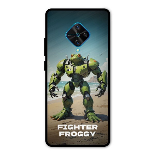 Fighter Froggy Metal Back Case for Vivo S1 Pro