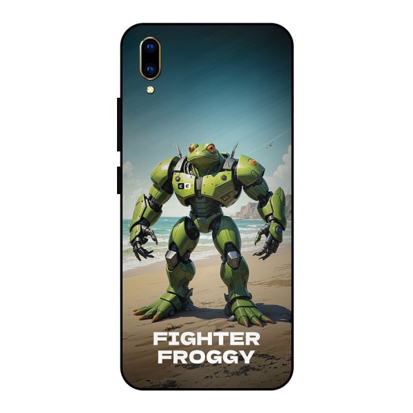 Fighter Froggy Metal Back Case for Vivo V11 Pro