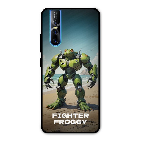 Fighter Froggy Metal Back Case for Vivo V15 Pro