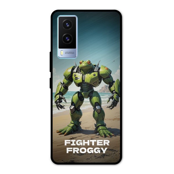 Fighter Froggy Metal Back Case for Vivo V21e 5G