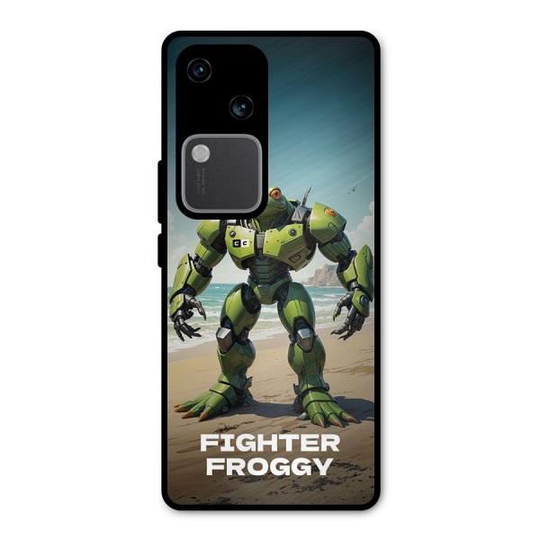 Fighter Froggy Metal Back Case for Vivo V30