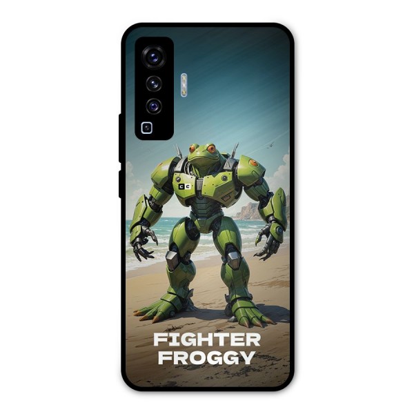 Fighter Froggy Metal Back Case for Vivo X50