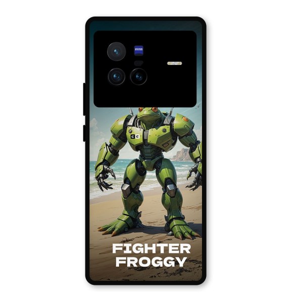 Fighter Froggy Metal Back Case for Vivo X80