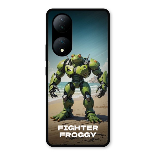 Fighter Froggy Metal Back Case for Vivo Y100a