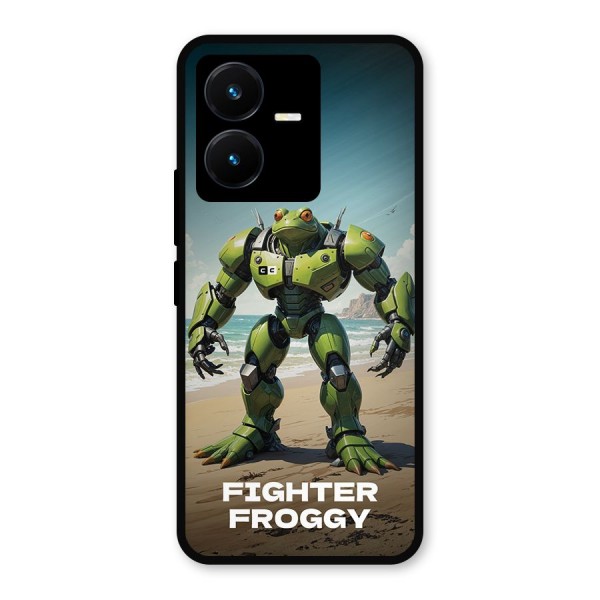 Fighter Froggy Metal Back Case for Vivo Y22s