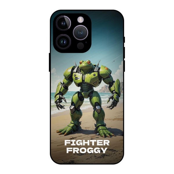 Fighter Froggy Metal Back Case for iPhone 14 Pro Max