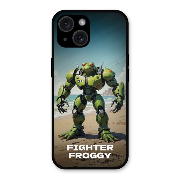 Fighter Froggy Metal Back Case for iPhone 15