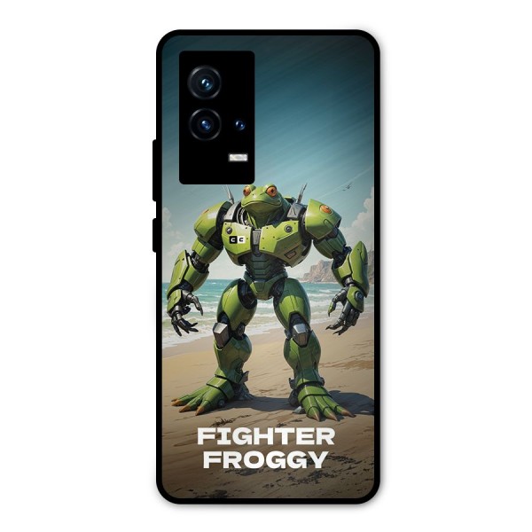 Fighter Froggy Metal Back Case for iQOO 9 5G