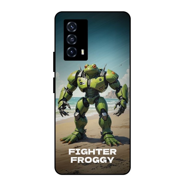 Fighter Froggy Metal Back Case for iQOO Z5