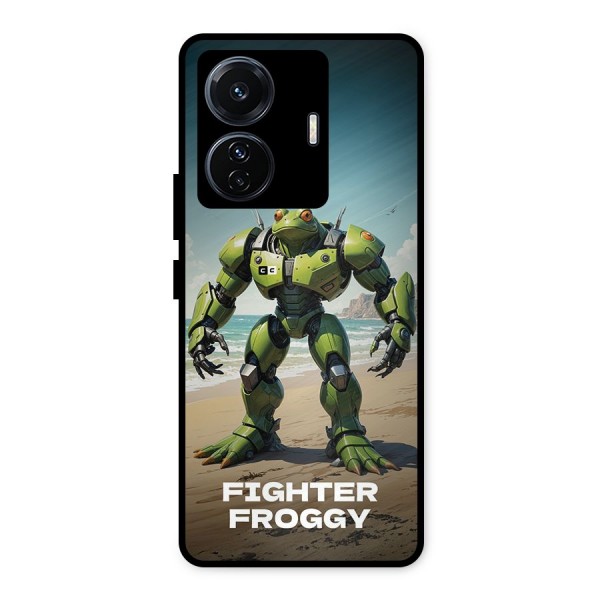 Fighter Froggy Metal Back Case for iQOO Z6