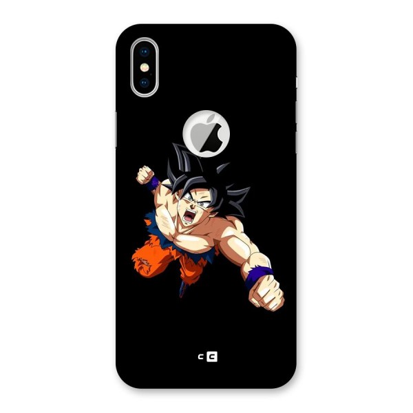 Fighting Goku Back Case for iPhone XS Logo Cut