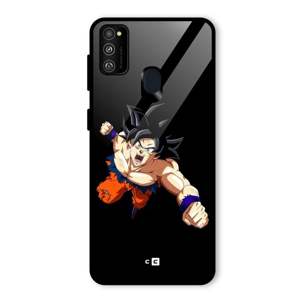 Fighting Goku Glass Back Case for Galaxy M21