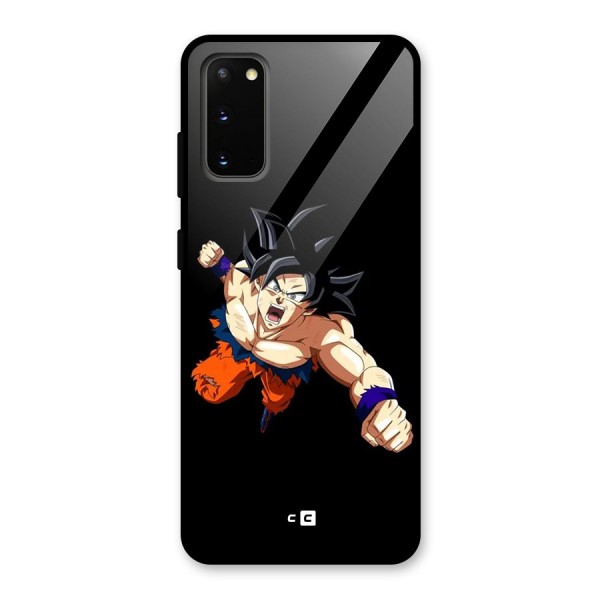 Fighting Goku Glass Back Case for Galaxy S20