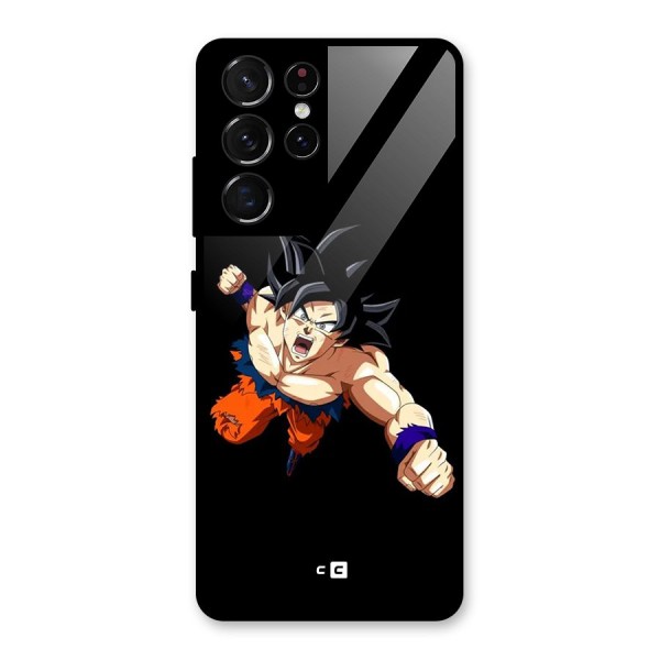 Fighting Goku Glass Back Case for Galaxy S21 Ultra 5G