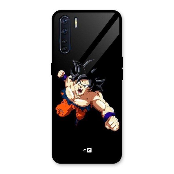 Fighting Goku Glass Back Case for Oppo F15