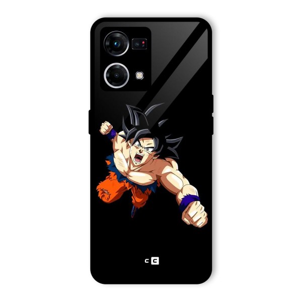 Fighting Goku Glass Back Case for Oppo F21 Pro 5G