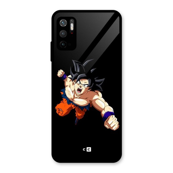 Fighting Goku Glass Back Case for Poco M3 Pro 5G