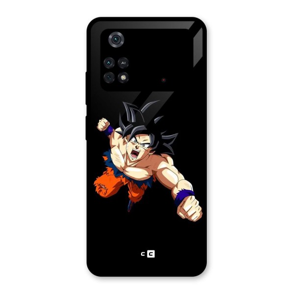 Fighting Goku Glass Back Case for Poco M4 Pro 4G