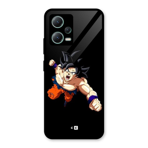 Fighting Goku Glass Back Case for Poco X5