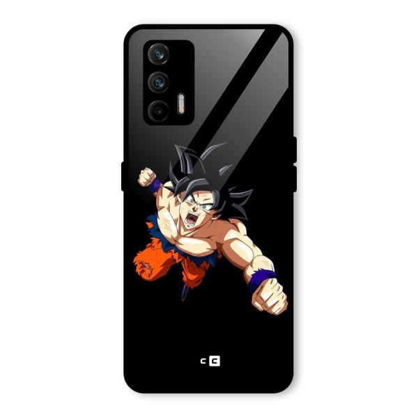 Fighting Goku Glass Back Case for Realme X7 Max