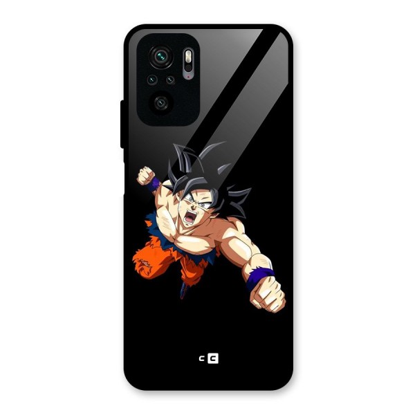 Fighting Goku Glass Back Case for Redmi Note 10