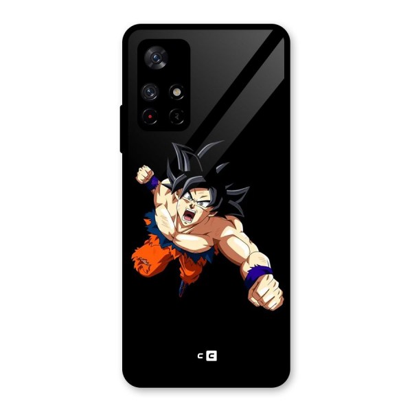 Fighting Goku Glass Back Case for Redmi Note 11T 5G