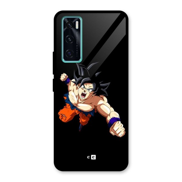 Fighting Goku Glass Back Case for Vivo V20 SE