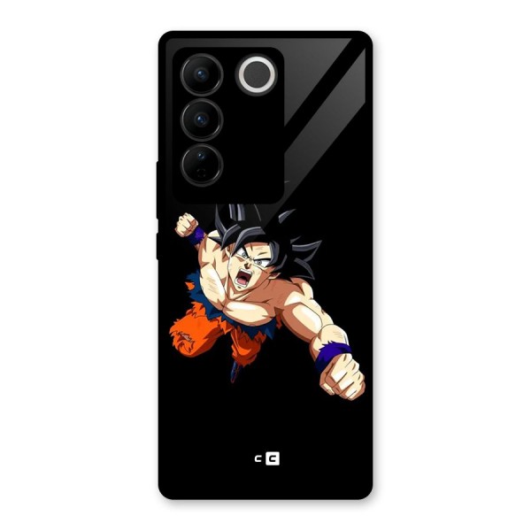 Fighting Goku Glass Back Case for Vivo V27