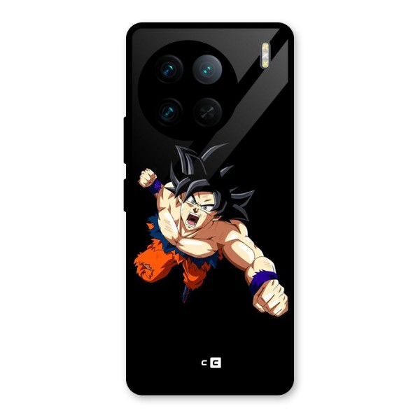 Fighting Goku Glass Back Case for Vivo X90 Pro