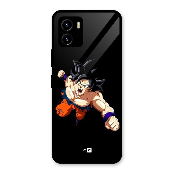 Fighting Goku Glass Back Case for Vivo Y15s