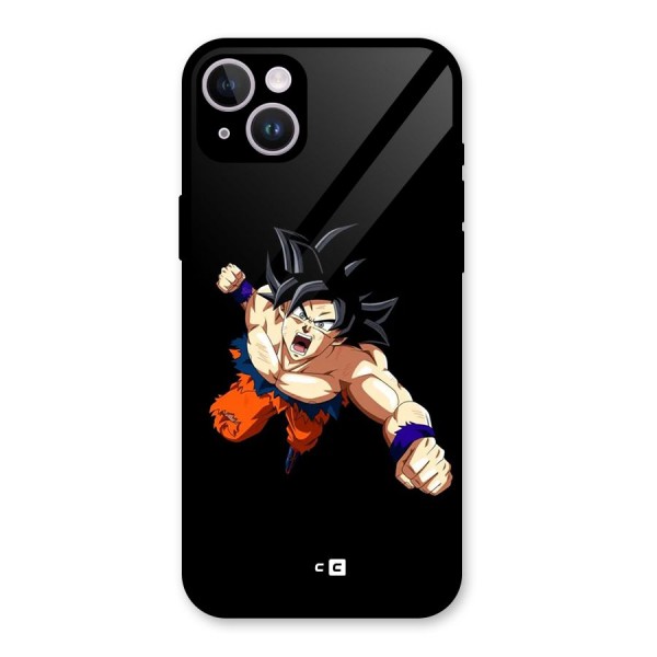 Fighting Goku Glass Back Case for iPhone 14 Plus